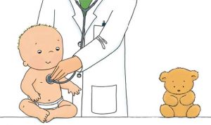el pequeño Edu va al pediatra
