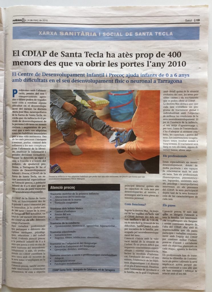 Reportaje CDIAP Noticies Tarragona - 4 marzo 2015 copia